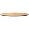 Tischplatte Cosetta 80x40x2cm (Massivholz Eiche oval)
