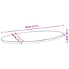 Tischplatte Cosetta 80x40x2cm (Massivholz Eiche oval)
