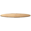Tischplatte Cosetta 120x60x2cm (Massivholz Eiche oval)
