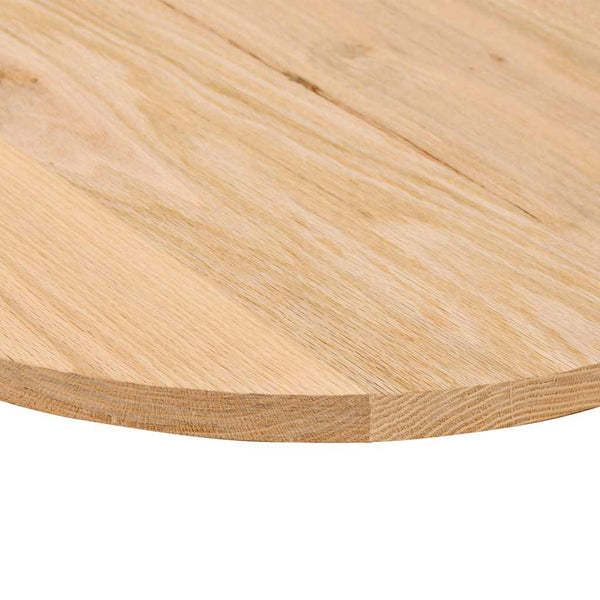 Tischplatte Cosetta 120x60x2cm (Massivholz Eiche oval)