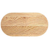 Tischplatte Veres 80x40x2cm (massive Eiche, oval)