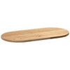 Tischplatte Veres 80x40x2cm (massive Eiche, oval)