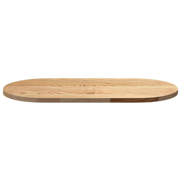 Tischplatte Veres 80x40x2cm (massive Eiche, oval)