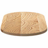 Tischplatte Veres 80x40x2cm (massive Eiche, oval)