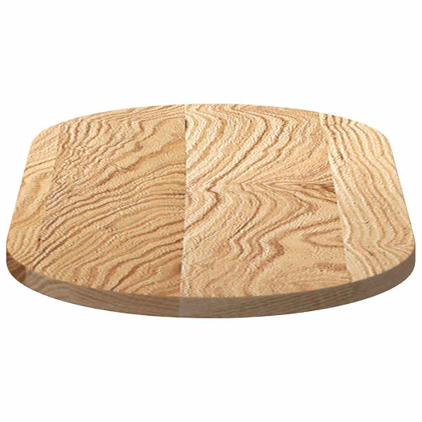 Tischplatte Veres 80x40x2cm (massive Eiche, oval)