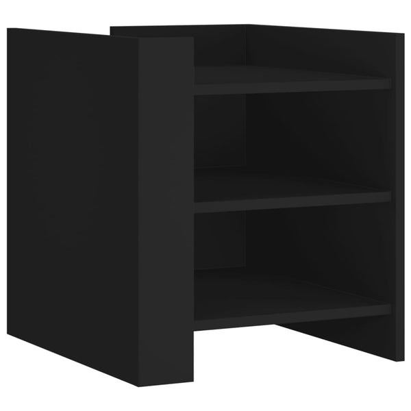 Schwarzer Nachttisch Iuliania 45x50x50cm (Holz)
