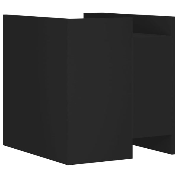 Schwarzer Nachttisch Iuliania 45x50x50cm (Holz)
