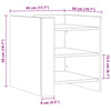 Schwarzer Nachttisch Iuliania 45x50x50cm (Holz)