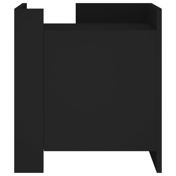 Nachttisch Falon Schwarz 45x50x50cm (Holz)