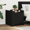 Nachttisch Falon Schwarz 45x50x50cm (Holz)