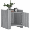 Grauer Nachttisch Falon 45x50x50cm (Holz)