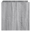 Grauer Nachttisch Falon 45x50x50cm (Holz)