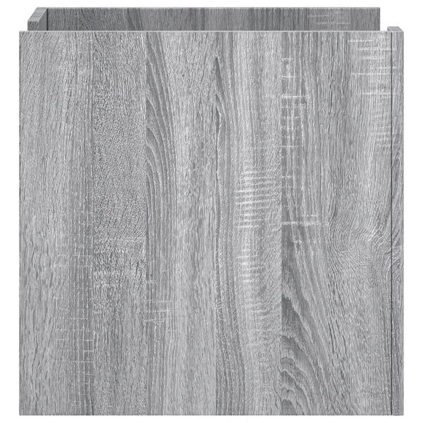 Grauer Nachttisch Falon 45x50x50cm (Holz)