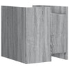 Grauer Nachttisch Falon 45x50x50cm (Holz)