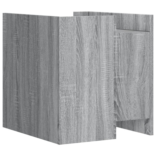 Grauer Nachttisch Falon 45x50x50cm (Holz)