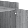 Grauer Nachttisch Falon 45x50x50cm (Holz)