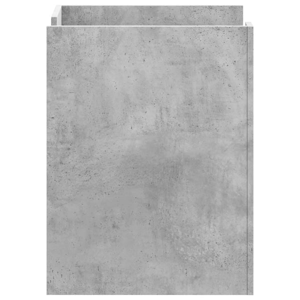 Nachttisch Latitia betongrau 45x50x65cm (Holz)