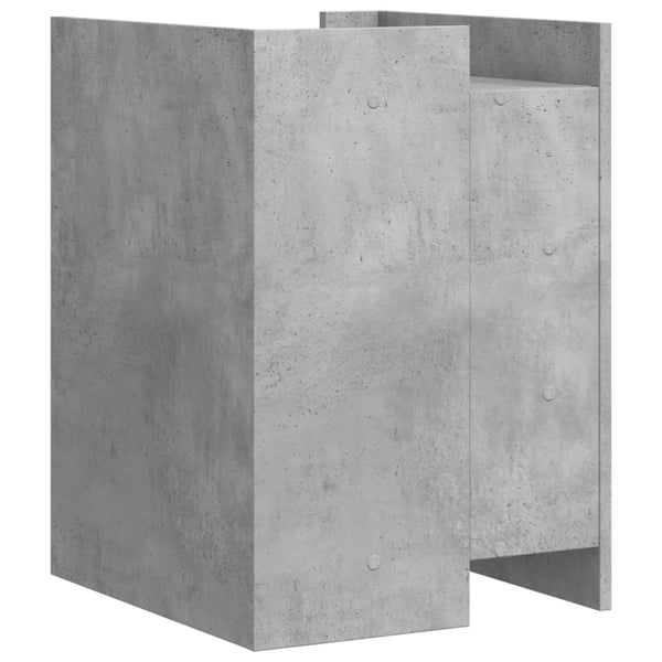 Nachttisch Latitia betongrau 45x50x65cm (Holz)