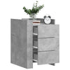 Nachttisch Latitia betongrau 45x50x65cm (Holz)