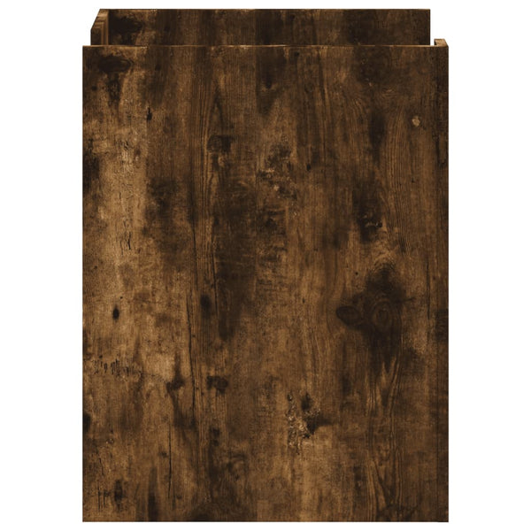 Nachttisch Latitia, Räuchereiche, 45x50x65cm (Holz)