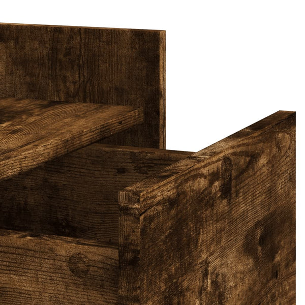 Nachttisch Latitia, Räuchereiche, 45x50x65cm (Holz)