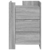 Nachttisch Latitia grau 45x50x65cm (Holz)