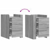 Nachttisch Latitia grau 45x50x65cm (Holz)