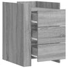 Nachttisch Latitia grau 45x50x65cm (Holz)