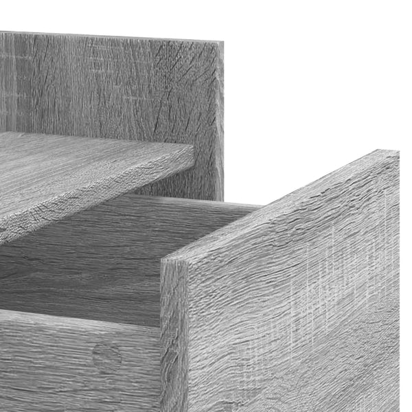 Nachttisch Latitia grau 45x50x65cm (Holz)