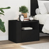 Schwarzer wandmontierter Nachttisch Danet 45x30x35cm