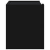 Schwarze wandmontierte Nachttische Danet 45x30x35cm (2 Stück)