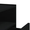 Schwarze wandmontierte Nachttische Danet 45x30x35cm (2 Stück)