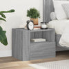 Grauer wandmontierter Nachttisch Danet 45x30x35cm