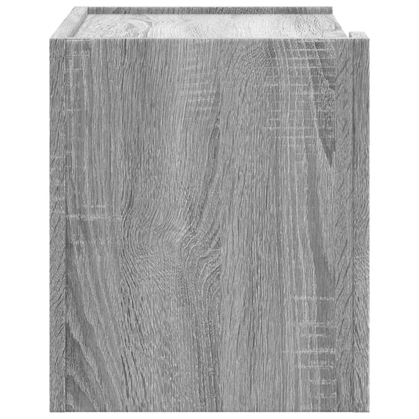Grauer wandmontierter Nachttisch Danet 45x30x35cm