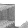 Grauer wandmontierter Nachttisch Danet 45x30x35cm