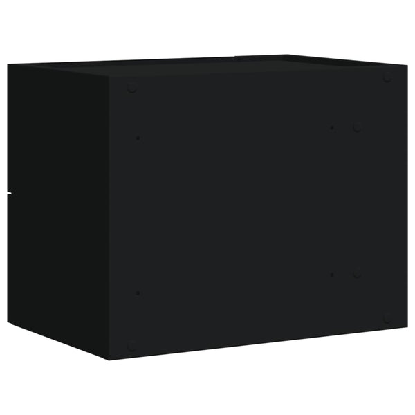 Schwarzer Wandnachttisch Lombada 45x30x35cm