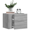 Grauer wandmontierter Nachttisch Lombada 45x30x35cm