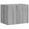 Grauer wandmontierter Nachttisch Lombada 45x30x35cm