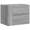Grauer wandmontierter Nachttisch Lombada 45x30x35cm