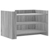 Grauer Couchtisch Marilynn 80x50x50cm (Holz)