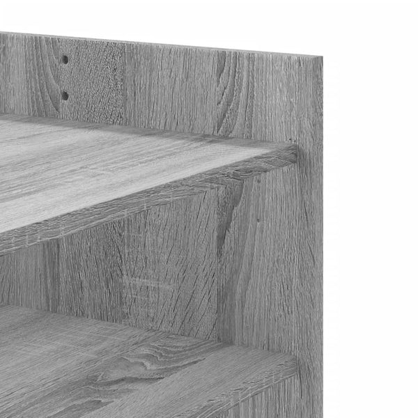 Grauer Couchtisch Marilynn 80x50x50cm (Holz)
