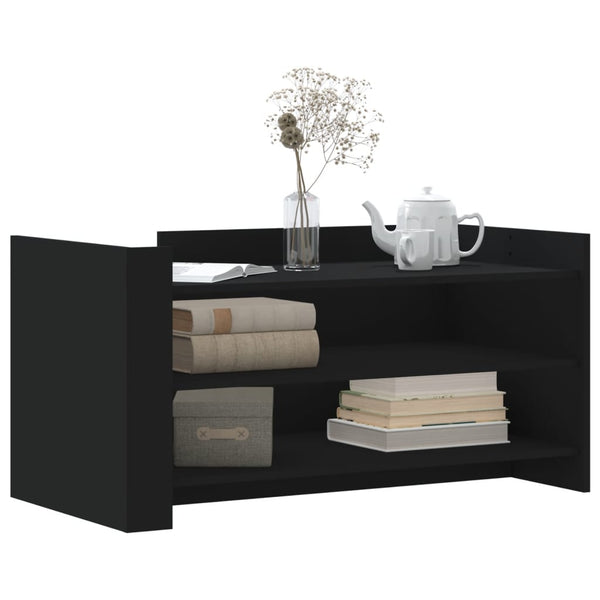 Schwarzer Couchtisch Marilynn 100x50x50cm (Holz)