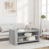 Grauer Couchtisch Marilynn 100x50x50cm (Holz)
