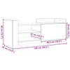 Harmaa tv-taso Steiana 100x35x40cm (puinen)