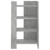 Betoninharmaa senkki Jomeria 45x35x75cm (puinen)