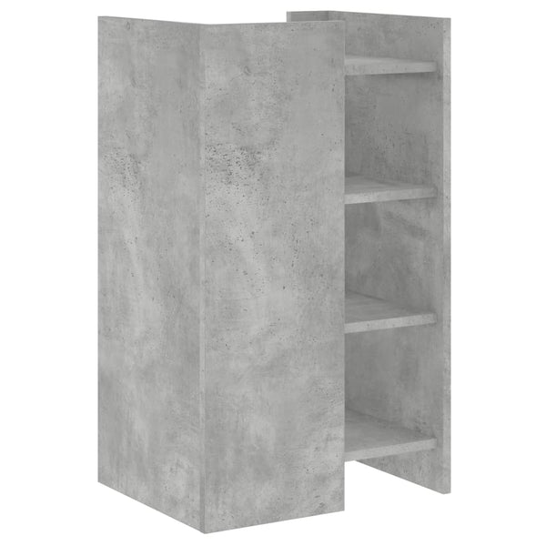 Betoninharmaa senkki Jomeria 45x35x75cm (puinen)
