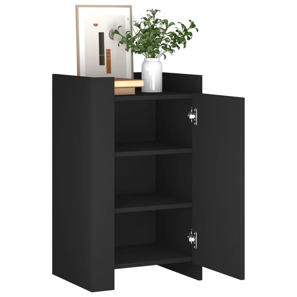 Schwarze Kommode Anelia 45x35x75cm (Holz)