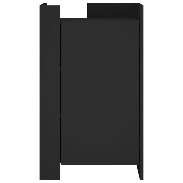 Schwarze Kommode Anelia 45x35x75cm (Holz)