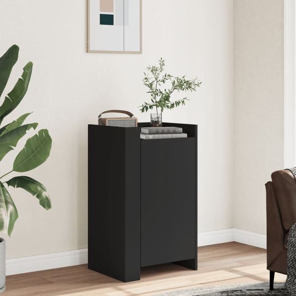 Schwarze Kommode Anelia 45x35x75cm (Holz)