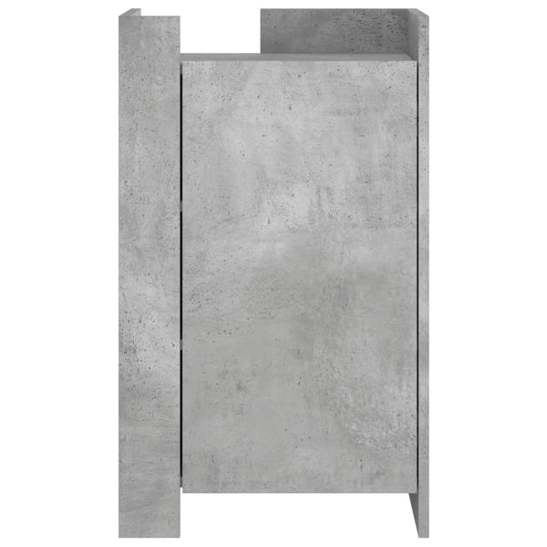 Betoninharmaa senkki Anelia 45x35x75cm (puinen)